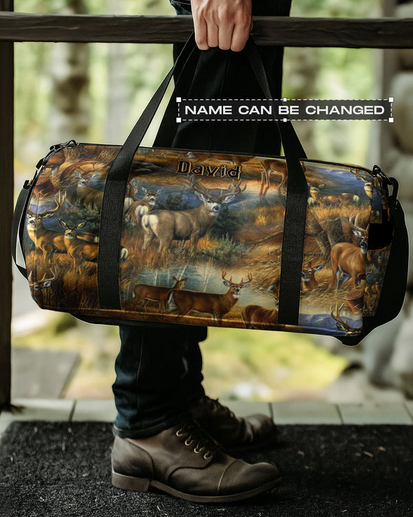 DEER PATTERN TRAVELLING BAG - YHHN2508254