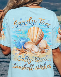 SANDY TOES SALTY KISSES SEASHELL WISHES ALL OVER PRINT - YHLN2607241