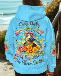 SOME GIRLS ARE JUST BORN TURLTE ALL OVER PRINT - YHLT2309253