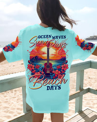 OCEAN WAVES SUN RAYS BEACH DAYS GUITAR ALL OVER PRINT - TLTR1406231