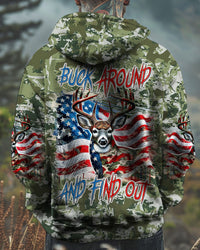 BUCK AROUND AND FIND OUT DEER HUNTING ALL OVER PRINT - TLNT1911244