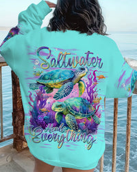 SALTWATER HEALS EVERYTHING TURTLE ALL OVER PRINT - TLNT0812232