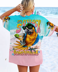 IT'S 5 O'CLOCK SOMEWHERE PARROT ALL OVER PRINT - TLNT1707234
