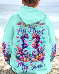 AND INTO THE OCEAN I GO SEAHORSE ALL OVER PRINT - TLTR2011235