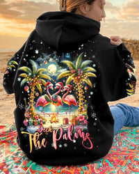 DECK THE PALMS FLAMINGO CHRISTMAS ALL OVER PRINT - TLNT1011231