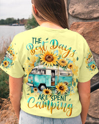 THE BEST DAY ARE SPENT CAMPING ALL OVER PRINT - YHLN2706231