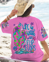 LIFE IS BETTER IN FLIP FLOPS ALL OVER PRINT - TLTW0807231