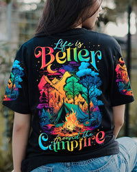 LIFE IS BETTER AROUND THE CAMPFIRE COLORFUL ALL OVER PRINT - TLTR1905231