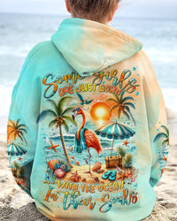 SOME GIRLS ARE JUST BORN FLAMINGO ALL OVER PRINT - TLTR1201243