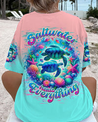 SALTWATER HEALS EVERYTHING TURTLE ALL OVER PRINT - TLNT0907241