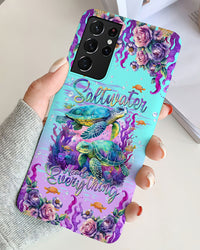 SALTWATER HEALS EVERYTHING TURTLE PHONE CASE - TLNT0512237