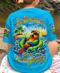 SALTWATER HEALS EVERYTHING PARROT ALL OVER PRINT  - TLHN3003263