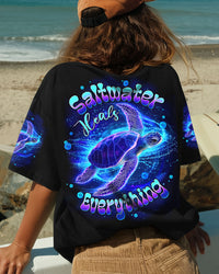 SALTWATER HEALS EVERYTHING TURTLE ALL OVER PRINT - TLTW0511251