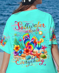 SALTWATER HEALS EVERYTHING FLIP FLOPS TIE DYE ALL OVER PRINT - TLNT2905241