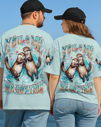 YOU & ME WE GOT THIS COUPLE SEA OTTER ALL OVER PRINT - YHHN3006252