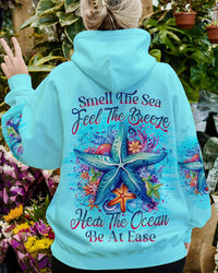 SMELL THE SEA FEEL THE BREEZE STARFISH ALL OVER PRINT - YHLN2306231