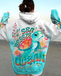 SMELL THE SEA FEEL THE BREEZE TURTLE ALL OVER PRINT - TLNT0311233