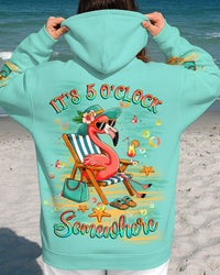IT'S 5 O'CLOCK SOMEWHERE FLAMINGO ALL OVER PRINT - YHLT1109254