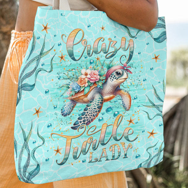 CRAZY TURTLE LADY TOTE BAG - YHLN1104245