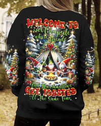 WELCOME TO OUR CAMPSITE CHRISTMAS GNOME ALL OVER PRINT - TLTR2710231