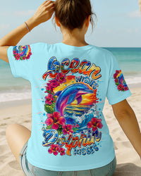 OCEAN WISHES DOLPHIN KISSES ALL OVER PRINT - TLTR0407253