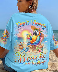DON'T WORRY BEACH HAPPY PARROT ALL OVER PRINT - YHLN2105243