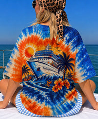 TROPICAL CRUISE SUNSET BURST ALL OVER PRINT  - TLHN0607261