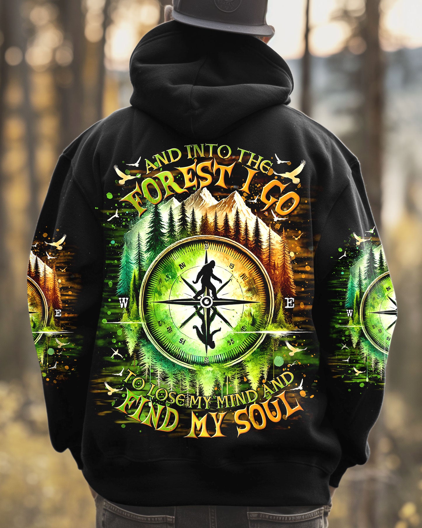 AND INTO THE FOREST I GO BIGFOOT ALL OVER PRINT - TLTR1001252