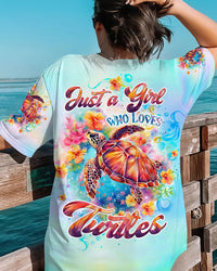 JUST A GIRL WHO LOVES TURTLES ALL OVER PRINT - TLTW2707242