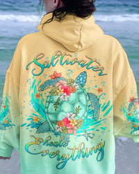 SALTWATER HEALS EVERYTHING TURTLE ALL OVER PRINT - YHLT0512233