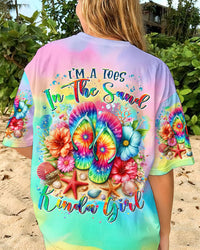 I'M A TOES IN THE SAND KINDA GIRL FLIP FLOPS ALL OVER PRINT - TLTR1406242