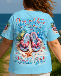I'M A TOES IN THE SAND KINDA GIRL FLIP FLOPS ALL OVER PRINT - YHLT0808254