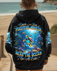 SMELL THE SEA FEEL THE BREEZE TURTLE ALL OVER PRINT - TLNT2301253