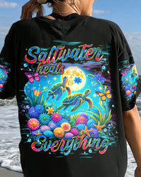 SALTWATER HEALS EVERYTHING TURTLE ALL OVER PRINT - TLNT2406241