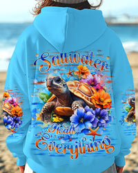 SALTWATER HEALS EVERYTHING TURTLE ALL OVER PRINT -  YHHN2708253