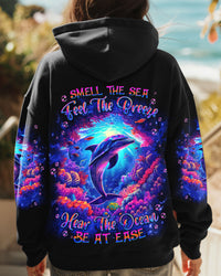 SMELL THE SEA FEEL THE BREEZE DOLPHIN ALL OVER PRINT - TLNT2910241