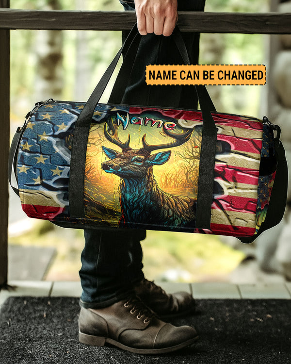 DEER FOREST AMERICAN FLAG TRAVELLING BAG - YHLT1609251