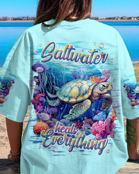 SALTWATER HEALS EVERYTHING TURTLE ALL OVER PRINT - TLNT0804241