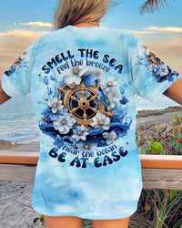SMELL THE SEA FEEL THE BREEZE STEERING WHEEL ALL OVER PRINT - TLNT1107231