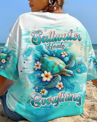 SALTWATER HEALS EVERYTHING TURTLE ALL OVER PRINT - TLNT1207241