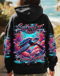 SALTWATER HEALS EVERYTHING TURTLE ALL OVER PRINT  - TLNT0410241