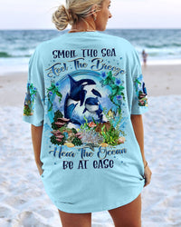 SMELL THE SEA FEEL THE BREEZE DOLPHIN ALL OVER PRINT - TLTR2208235