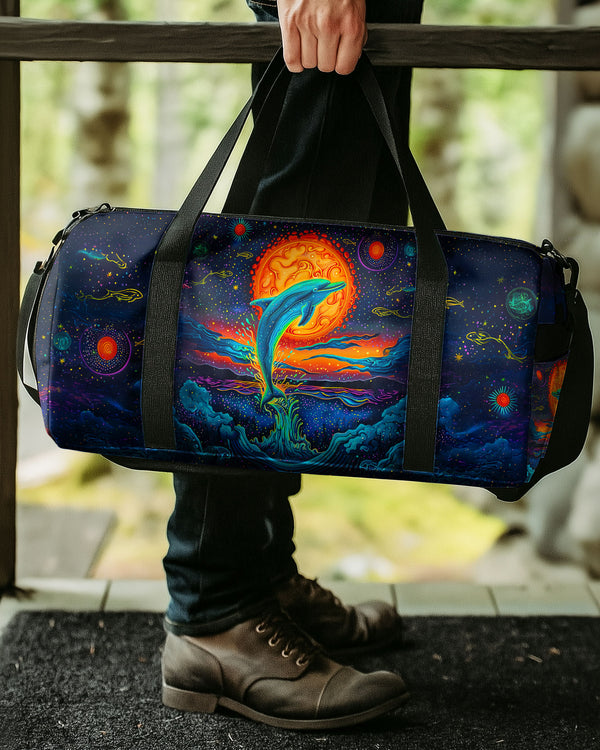 DOLPHIN SUNSET ART TRAVELLING BAG  - TLNT1908251