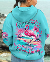 SALTWATER HEALS EVERYTHING FLAMINGO ALL OVER PRINT - YHLN2911243