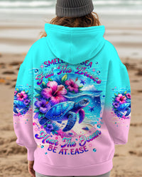 SMELL THE SEA FEEL THE BREEZE TURTLE ALL OVER PRINT - TLNT2002251
