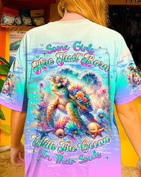 SOME GIRLS ARE JUST BORN TURLTE WATERCOLOR ALL OVER PRINT - TLNT2705243