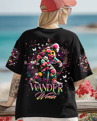 WANDER WOMAN FLORAL BIGFOOT ALL OVER PRINT   - TLTR1703254
