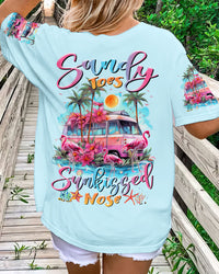 SANDY TOES SUNKISSED NOSE FLAMINGO ALL OVER PRINT - TLTR0808231