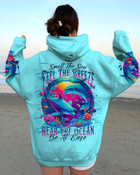 SMELL THE SEA FEEL THE BREEZE DOLPHIN ALL OVER PRINT - TLNT2208231