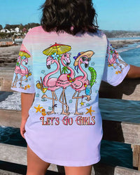 LET'S GO GIRLS FLAMINGO BEACH ALL OVER PRINT - TLNT3006235